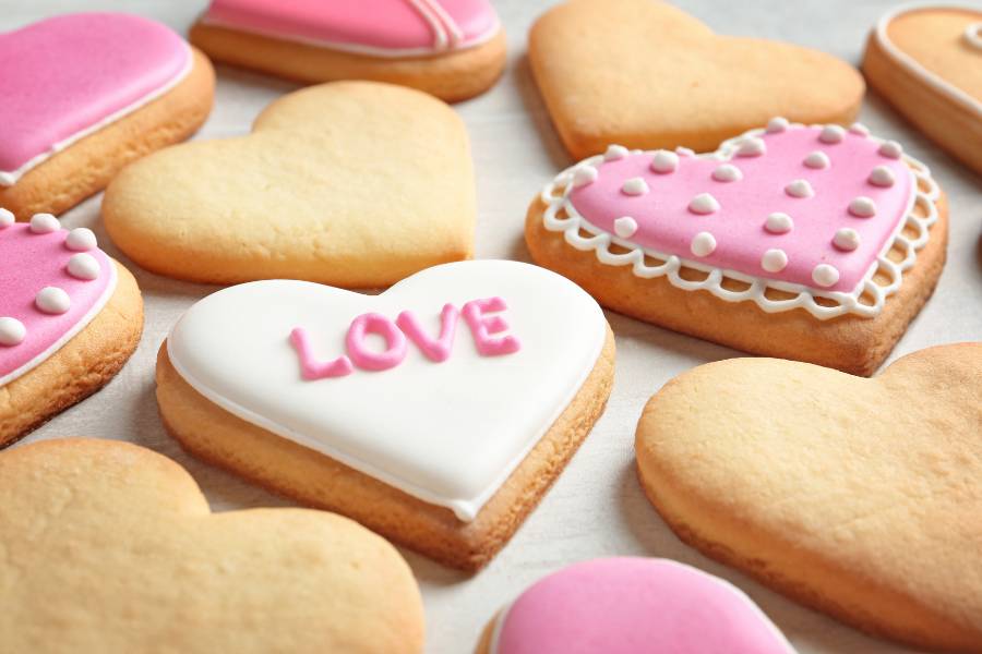 Receta de galletas de San Valentín