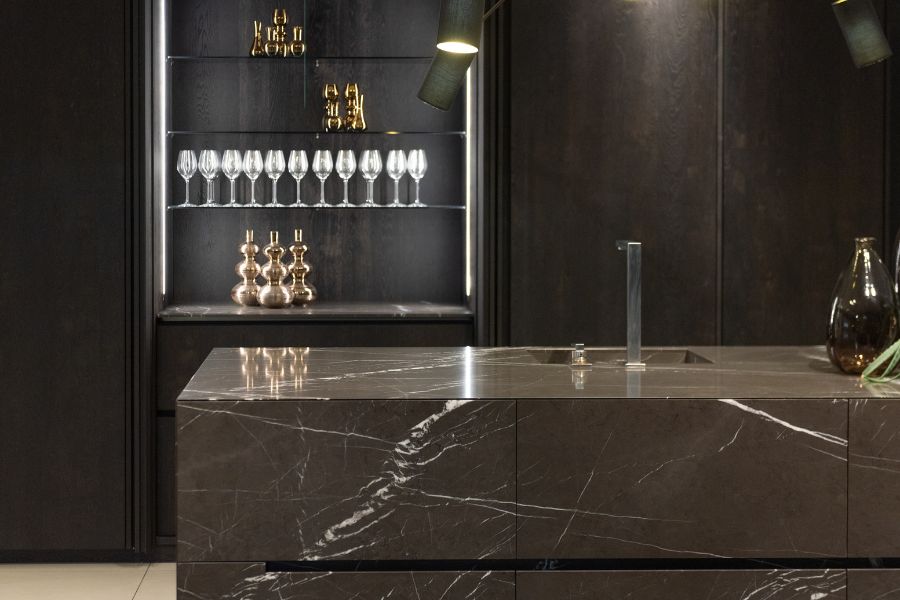 Cocina oscura led