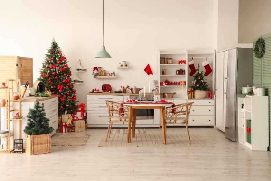 decorar cocina navidad 2025