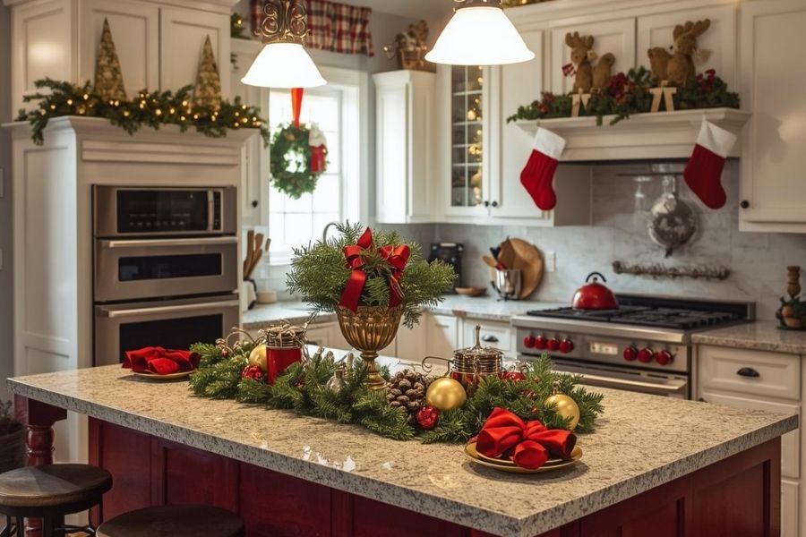 como decorar la cocina en navidad