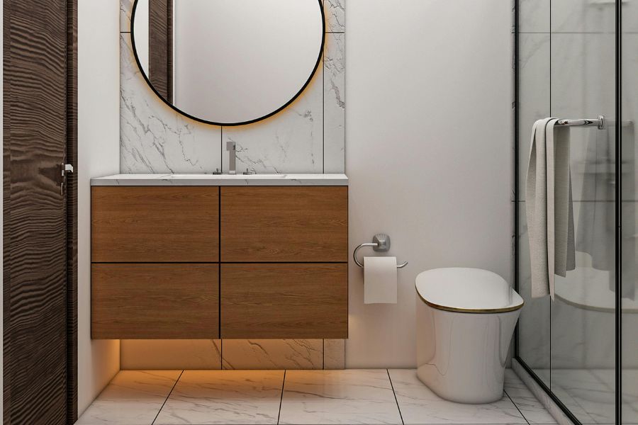 Baños pequeños modernos y funcional