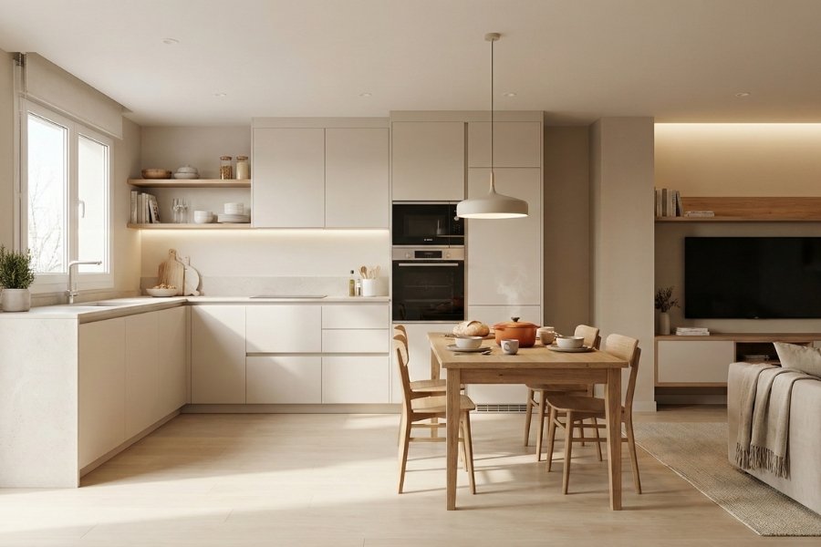 Cocinas abiertas pensadas para compartir